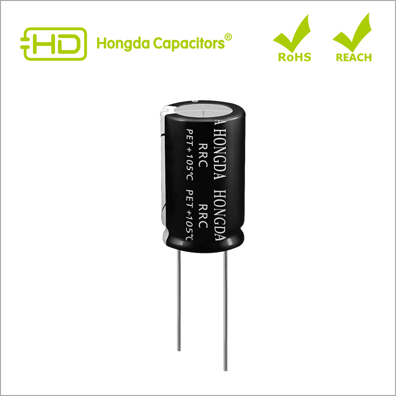 RRC 115C Low Impedance, High RC, Long Life Radial Electrolytic Capacitors