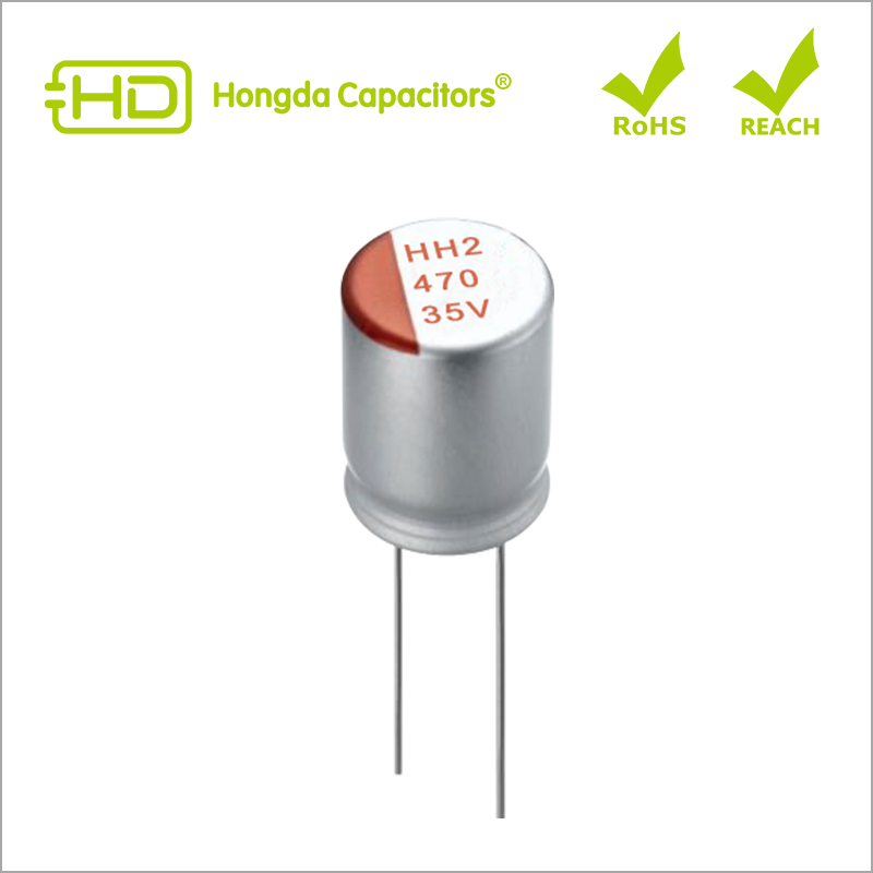 HH2 Radial High Voltage Conductive Polymer Electrolytic Capaictors