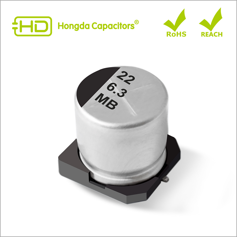 HMB Higher Capacitance Conductive Polymer SMD Aluminum Solid Electrolytic Capacitors