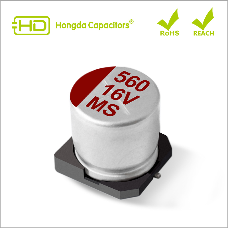 HMS Long Life Conductive Polymer SMD Aluminum Solid Electrolytic Capacitors