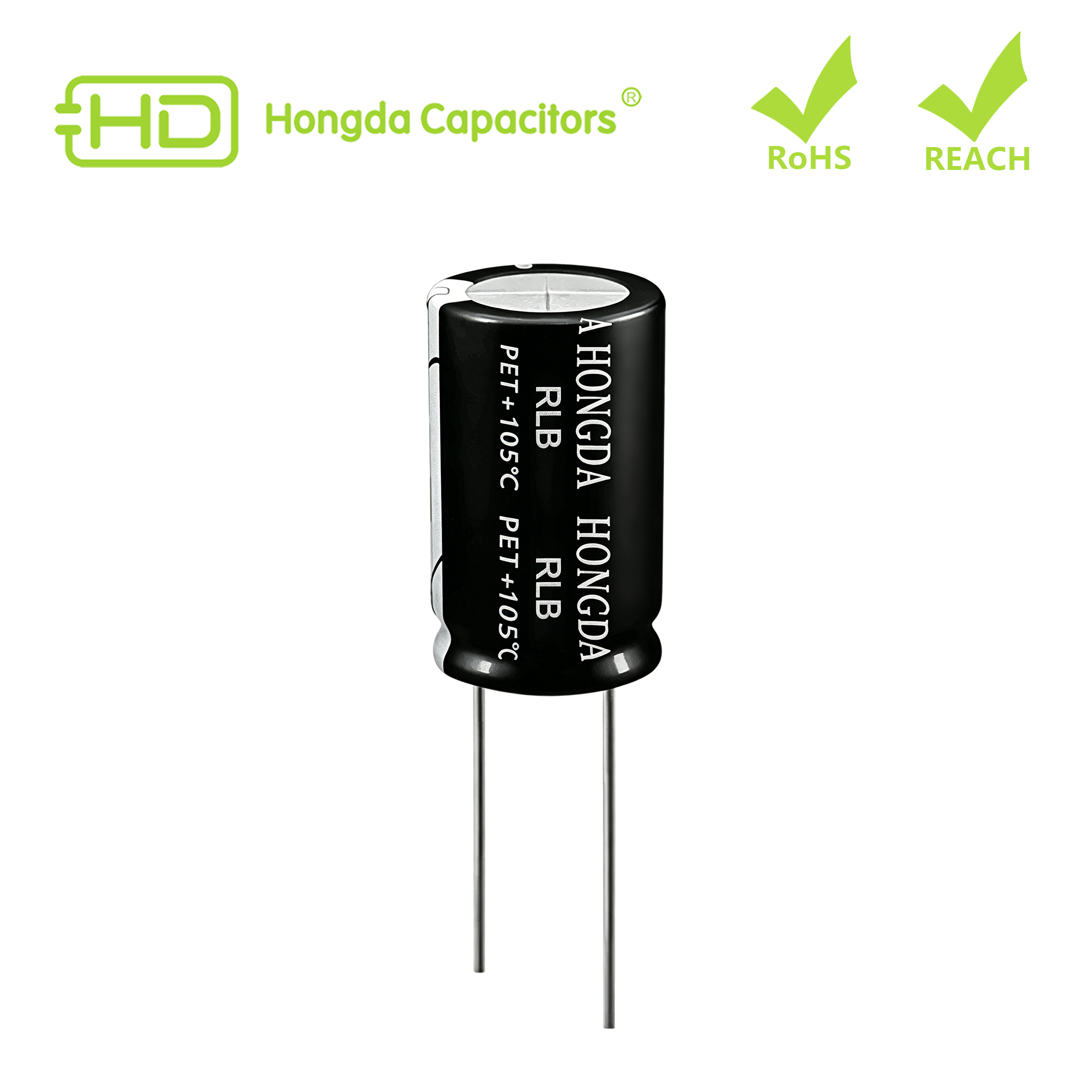 RLB Series, Radial Aluminum Electrolytic Capacitors, High Ripple Current High Temperature Long Life