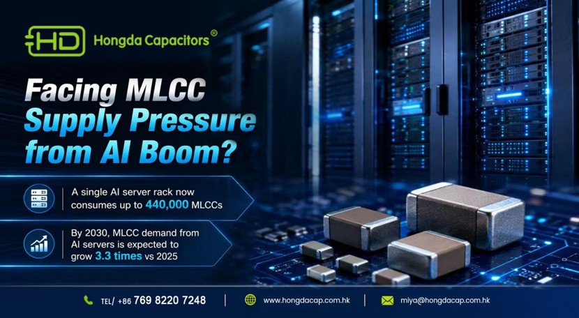 High Capacitance MLCC Supplier | 22μF-100μF MLCC Solutions for AI Servers and Power Applications